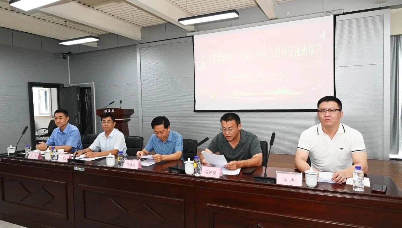 學習貫徹黨的(de)二十屆三中全會精神座談會在(zài)成功集團召開